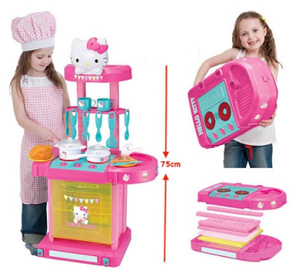 Photo1: Hello Kitty Kitchen Set (1)