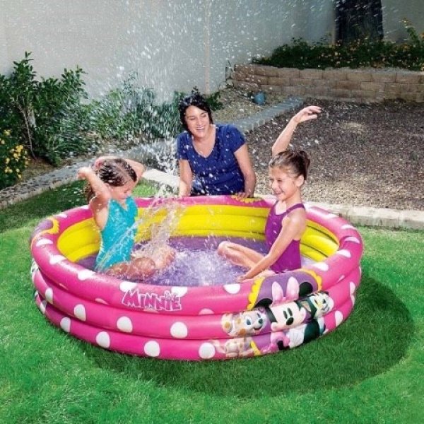 Photo1: Minnie Mouse Inflatable Pool (1)