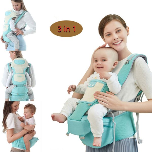 Photo1: 3-In-1 Multifunction Waist Stool Strap Comfortable Baby Belt Safe Sitting Carrier (1)