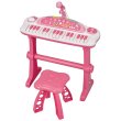 Photo3: Hello Kitty Piano Keyboard Pink (3)