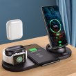 Photo1: 4 in 1 Wireless Charger Dock Station 10W Qi Fast Stand Case  (1)