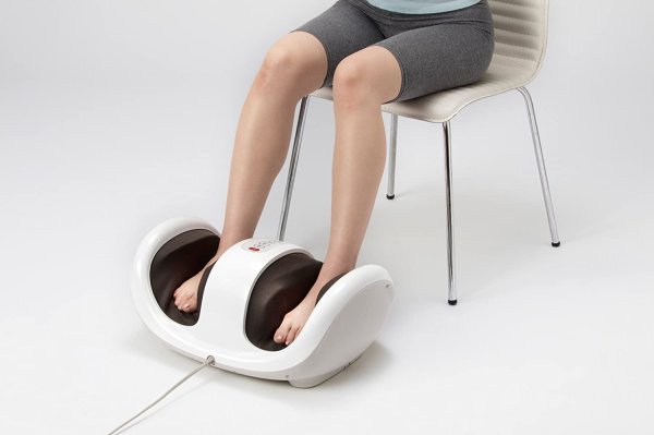 Photo1: MomiGear Foot Massager MD-4225 WH White (1)