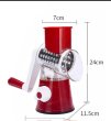 Photo3:  Rotary Cheese Grater Handheld - Nut Chopper Grinder Salad Shooter Vegetable Slicer with a Stainless Steel peeler (3)