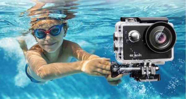 Photo1: Apexcam 4K Action Camera 16MP Underwater Waterproof Camera 40M 170°Wide-Angle WiFi Sports Camera  (1)