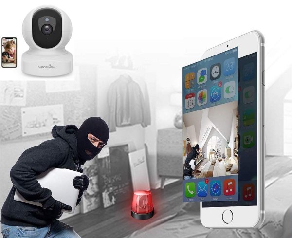 Photo1: Wifi Home Security Camera 1080P HD - Free Motion Alerts - 2 Way Audio (1)