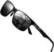 Photo3: DUCO 8206 Sunglasses - Premium Carbon Fiber Aluminum Alloy Frame Square (3)