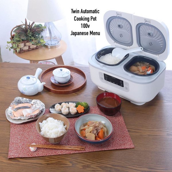 Photo1: Twin Automatic Cooking Pot (1)