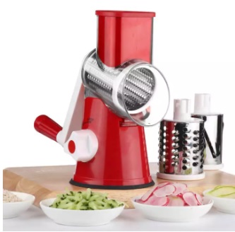 Rotary Cheese Grater Handheld - Nut Chopper Grinder Salad Shooter ...